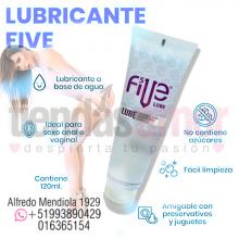 LUBRICANTE ANAL Y VAGINAL FIVE LUBE 120ml BASE DE AGUA